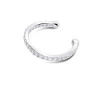 Beautiful CZ Silver Ear Cuff EC-1249